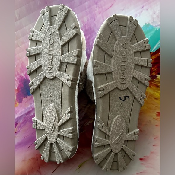 *New*Nautica Chyler Faux Fur Padded Slide Sandals - Picture 6 of 6